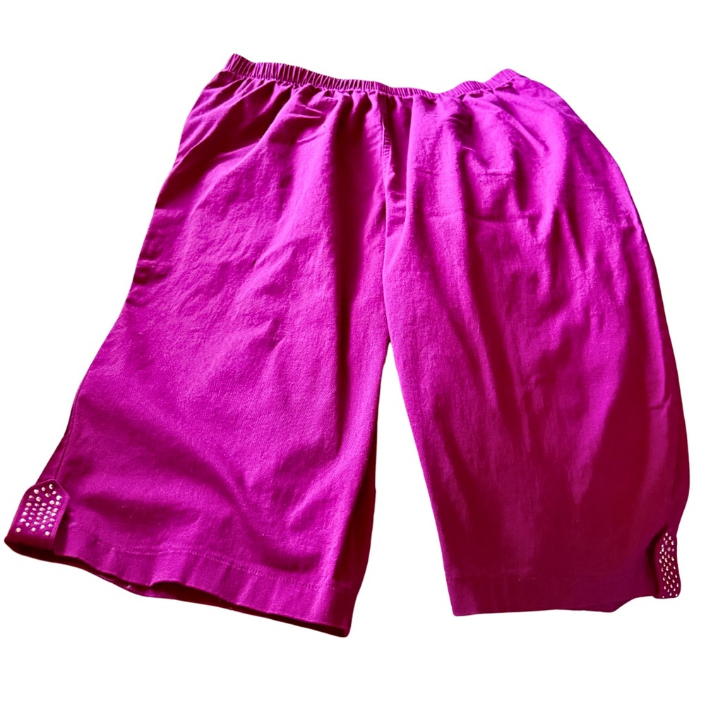 Everyday Fit By Catherines Capri Pants | Sparkle Leg Accents | 1X